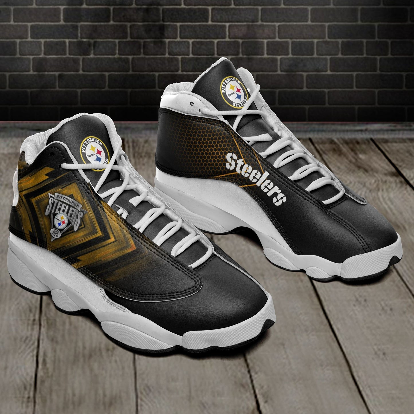 Pittsburgh Steelers Air JD13 Sneakers 734
