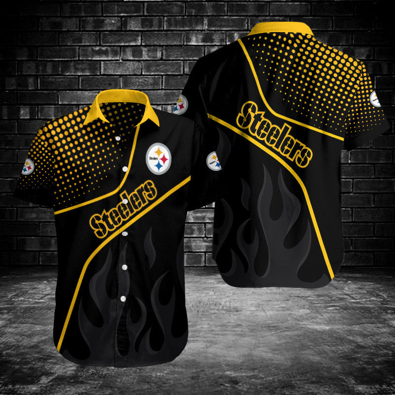 Pittsburgh Steelers Button Shirts BG287
