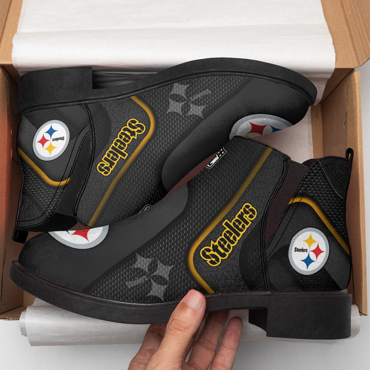 Pittsburgh Steelers Comfort & Fashion Short Boots BG75