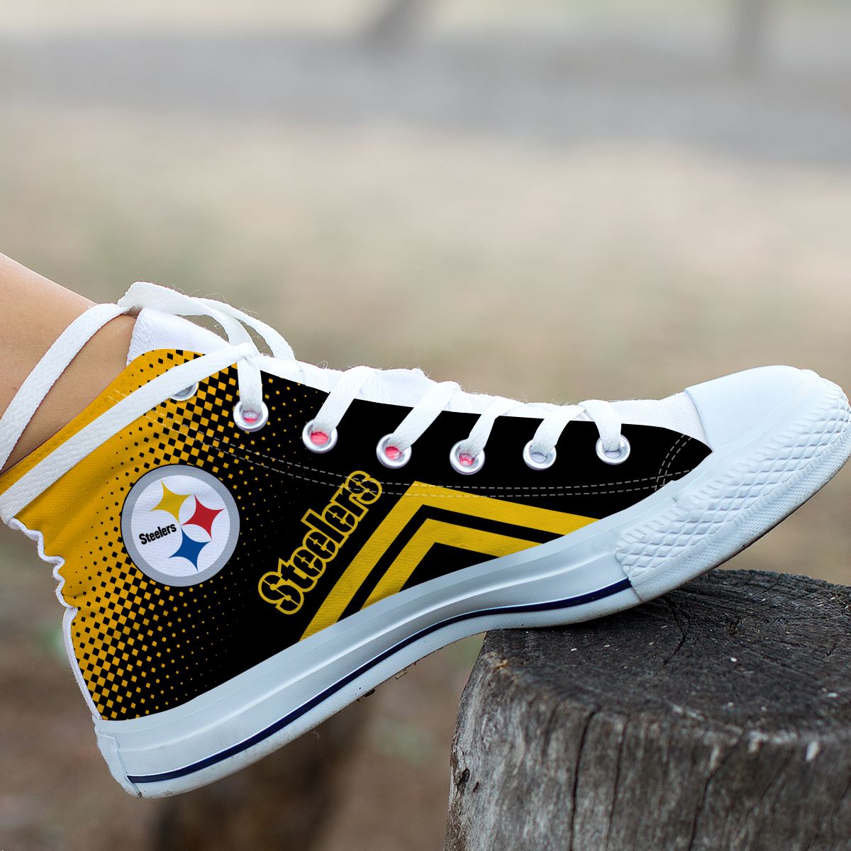 Pittsburgh Steelers High Top Shoes 023