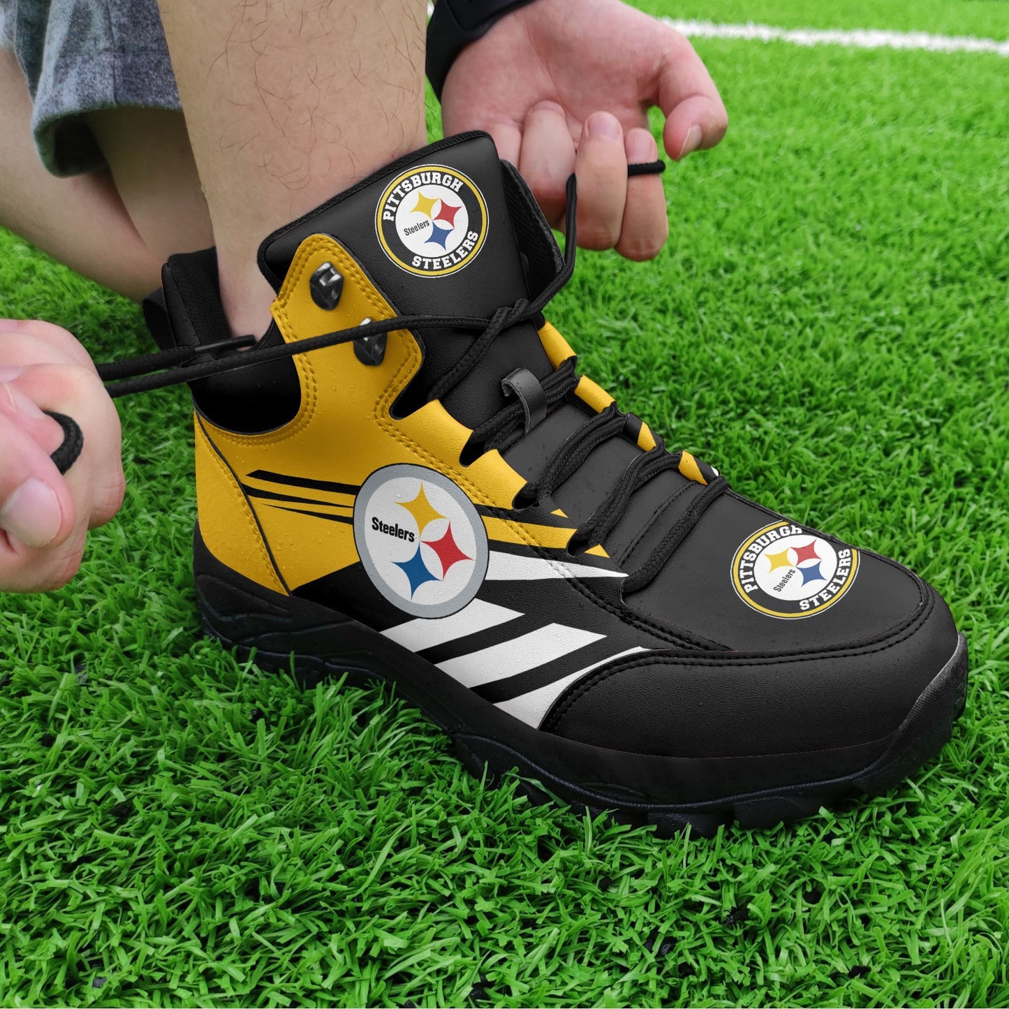 Pittsburgh Steelers Hiking Shoes 05