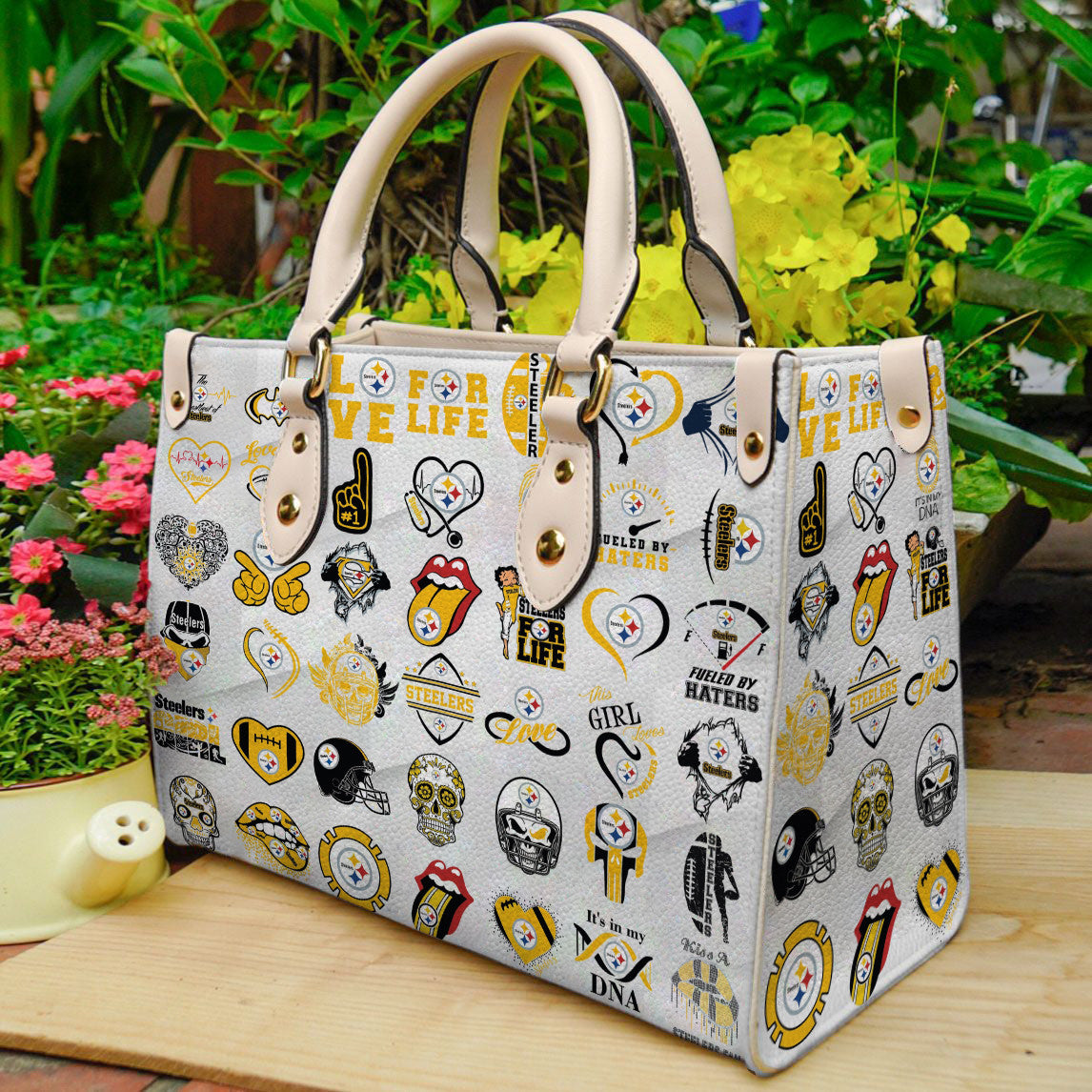 Pittsburgh Steelers Leather Hand Bag BB20