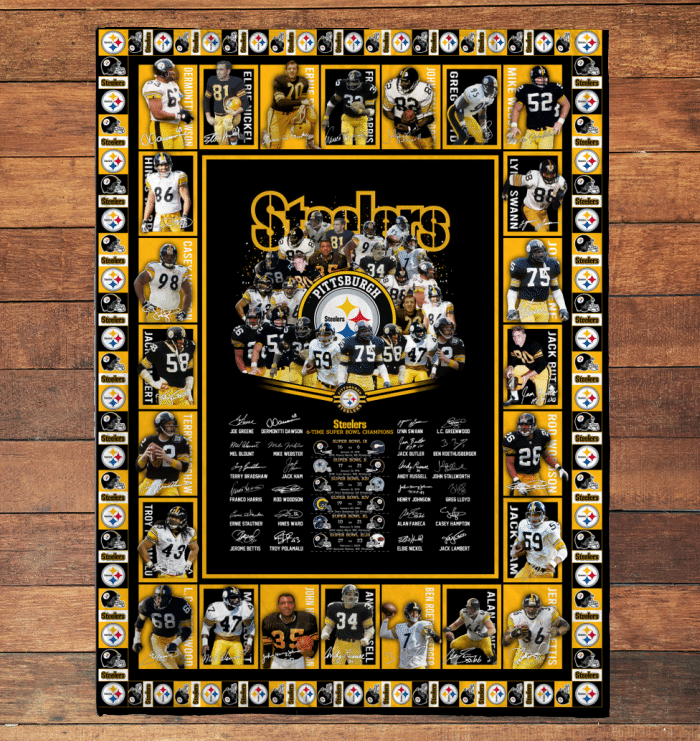 Pittsburgh Steelers Limited Edition Quilt and Blanket 061