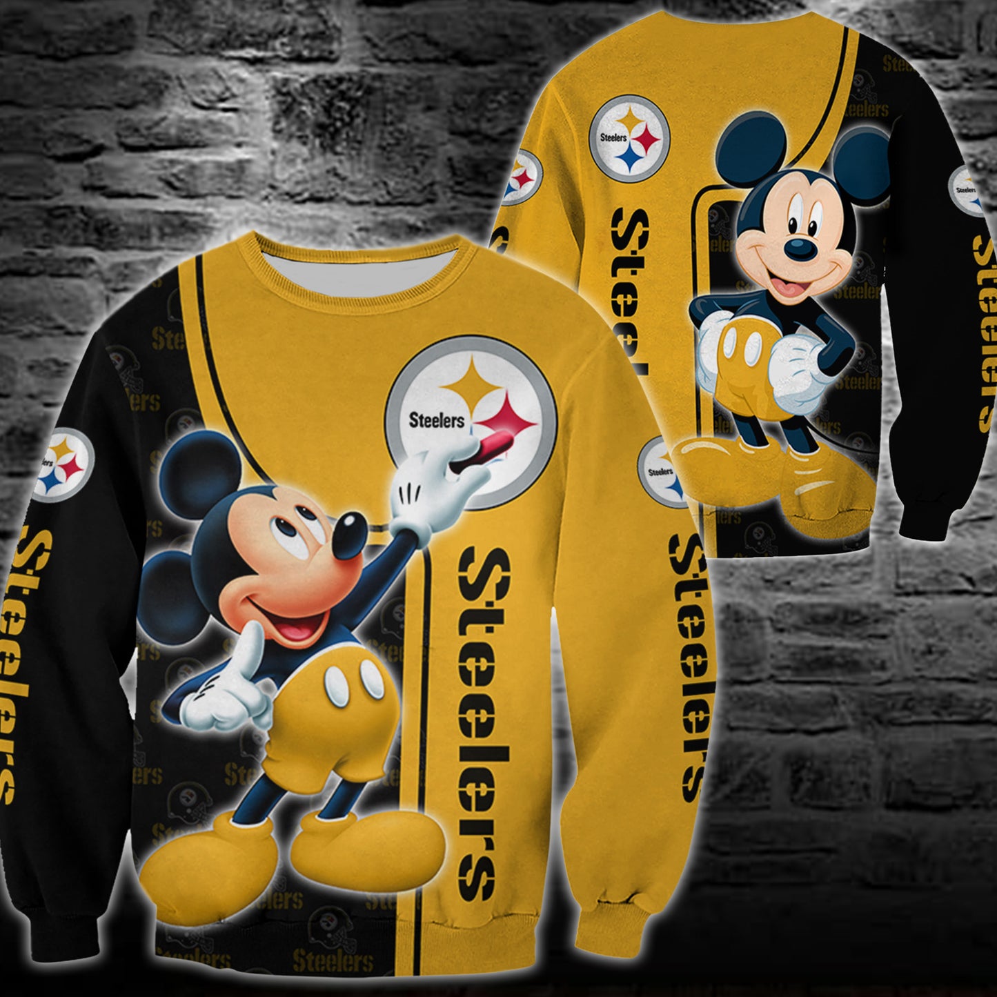 Pittsburgh Steelers Mickey All Over Printed 114