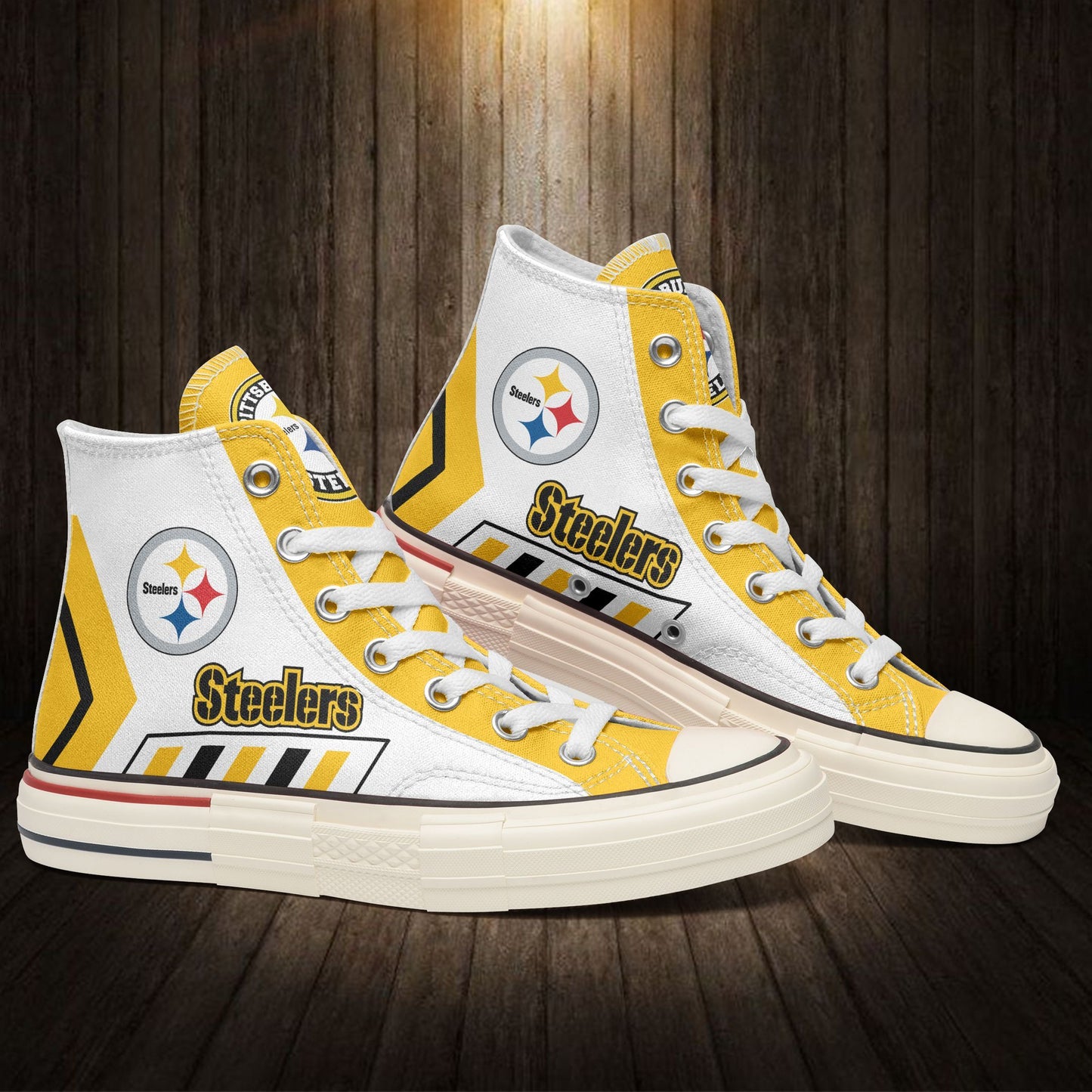 Pittsburgh Steelers New High Top Canvas Shoes 23