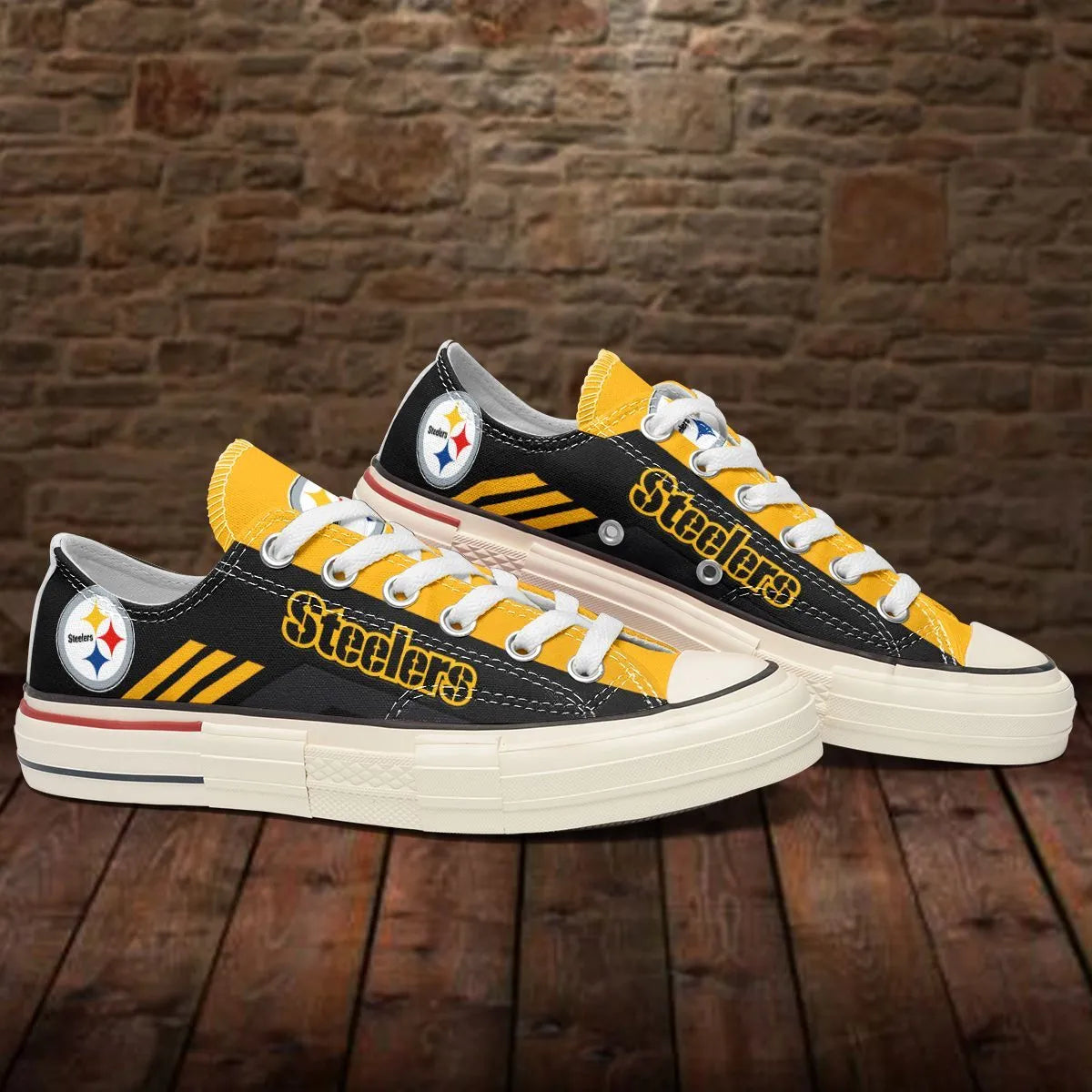 Pittsburgh Steelers New Low Top Canvas Shoes 12