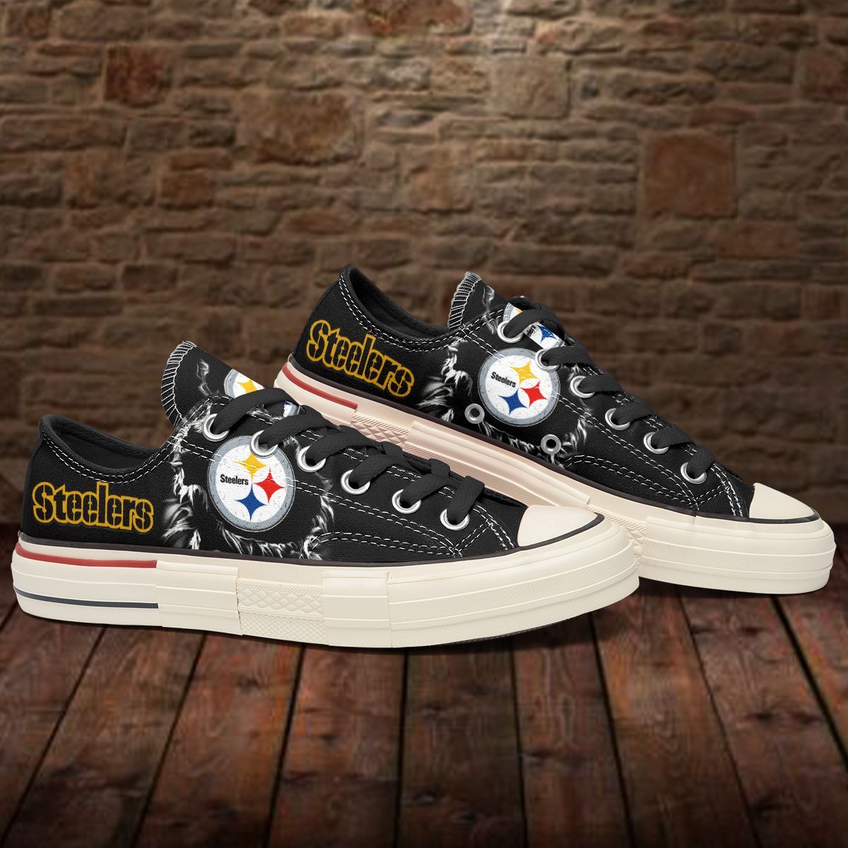 Pittsburgh Steelers New Low Top Canvas Shoes 13