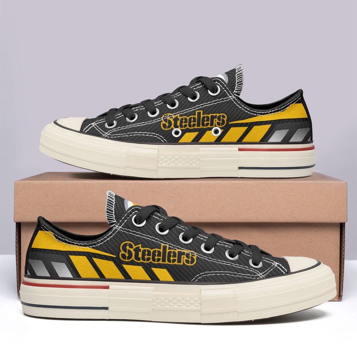 Pittsburgh Steelers New Low Top Canvas Shoes 31