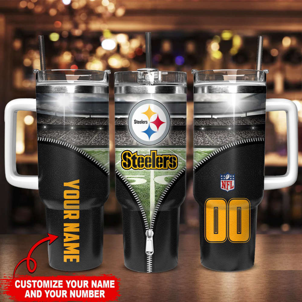 Pittsburgh Steelers Personalized Limited Edition Sport Fan Gift 40oz Tumbler AZC40OZT137