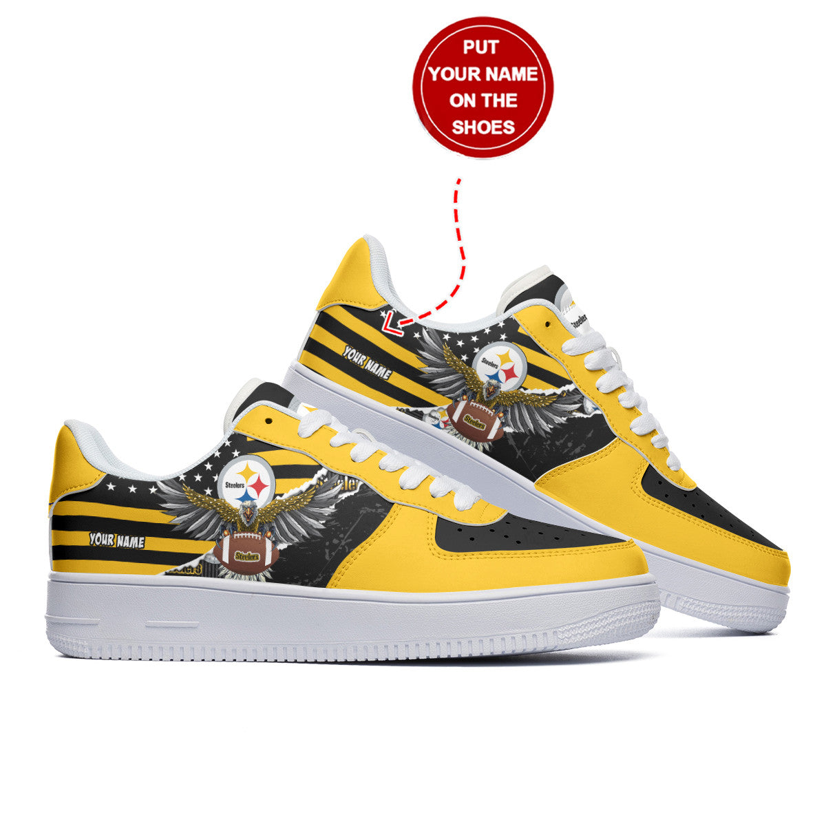 Pittsburgh Steelers Personalized AF1 Shoes BG181