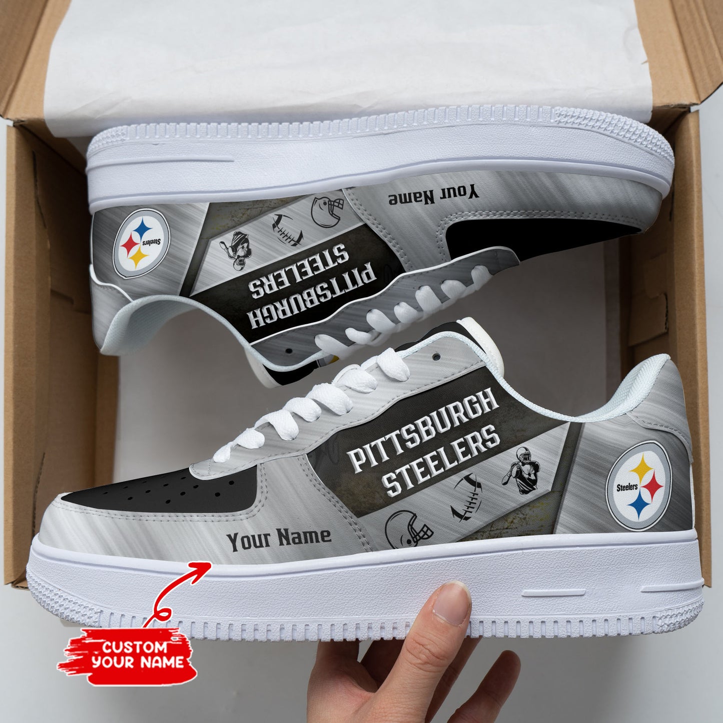 Pittsburgh Steelers Personalized AF1 Shoes BG271