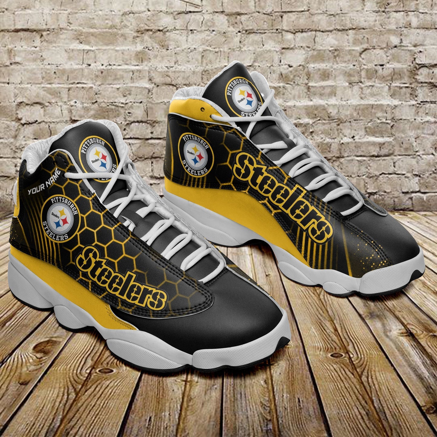 Pittsburgh Steelers Personalized Air JD13 Sneakers 499