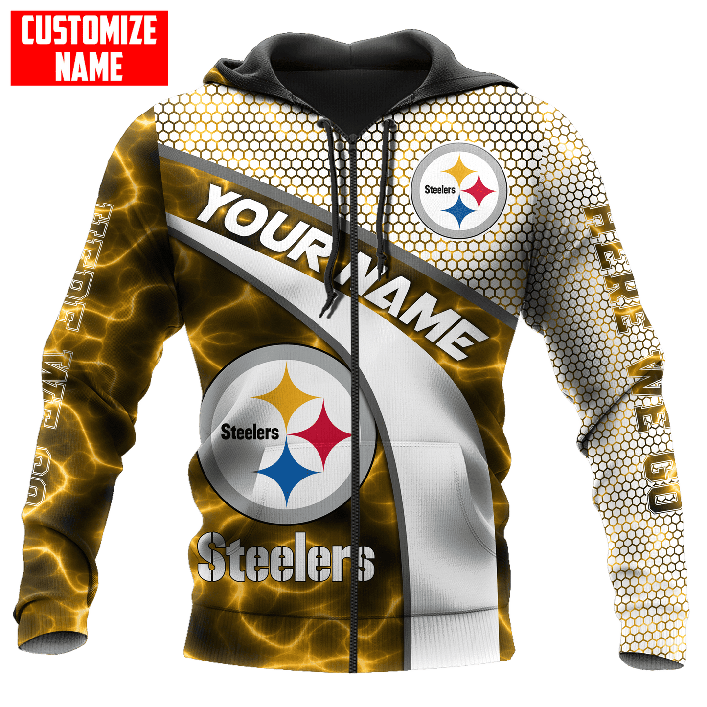 Pittsburgh Steelers Personalized All Over Printed 718