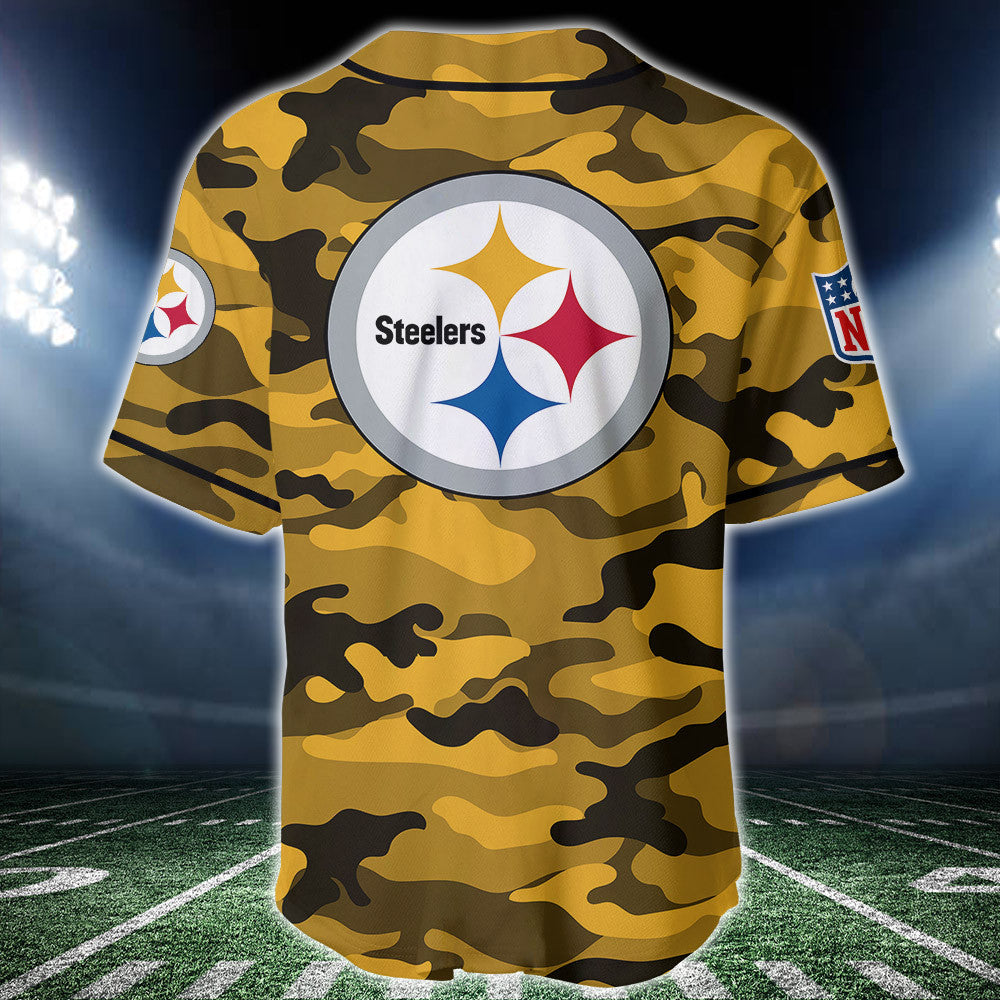 Pittsburgh Steelers Personalized Baseball Jersey BG208