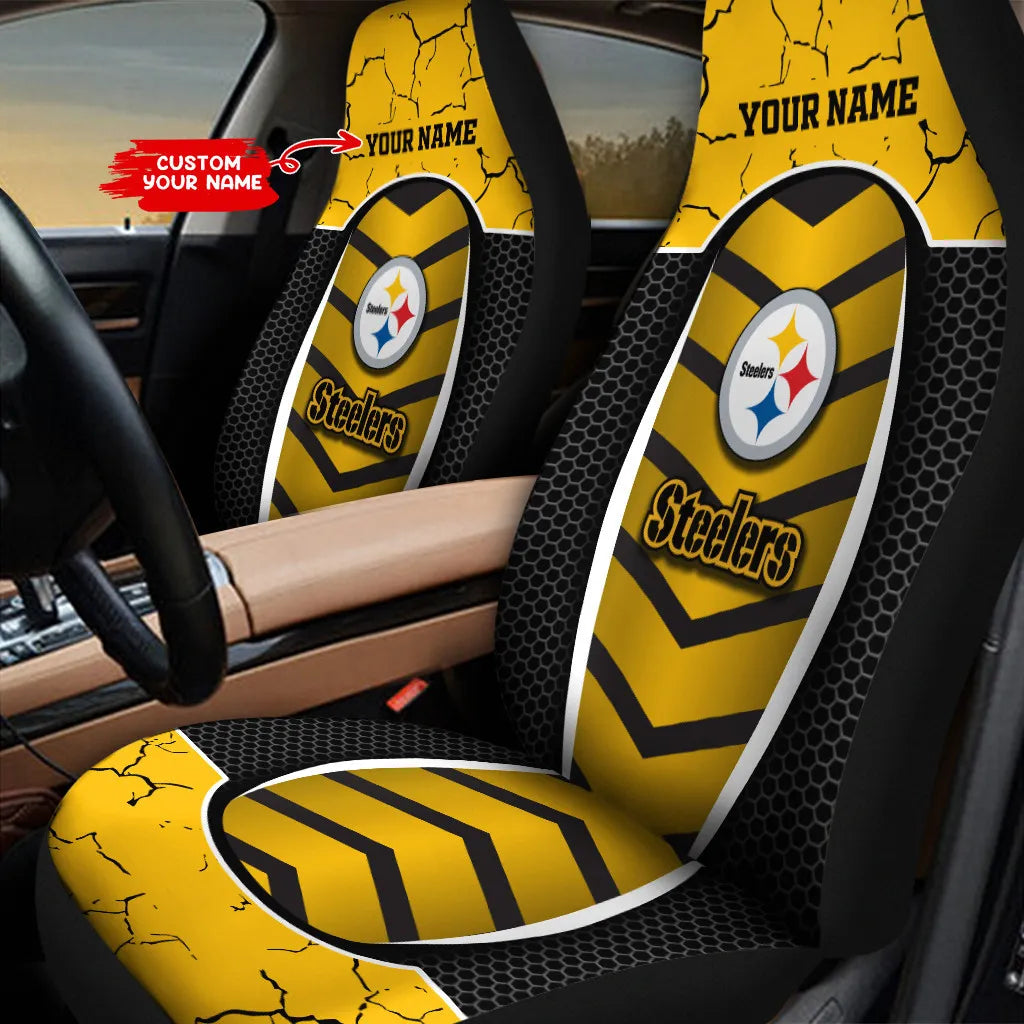 Pittsburgh Steelers Personalized Car Seat Covers BG150