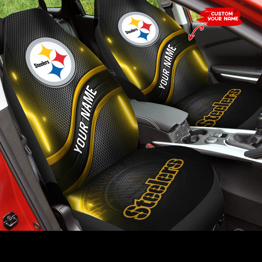 Pittsburgh Steelers Personalized Car Seat Covers BG474