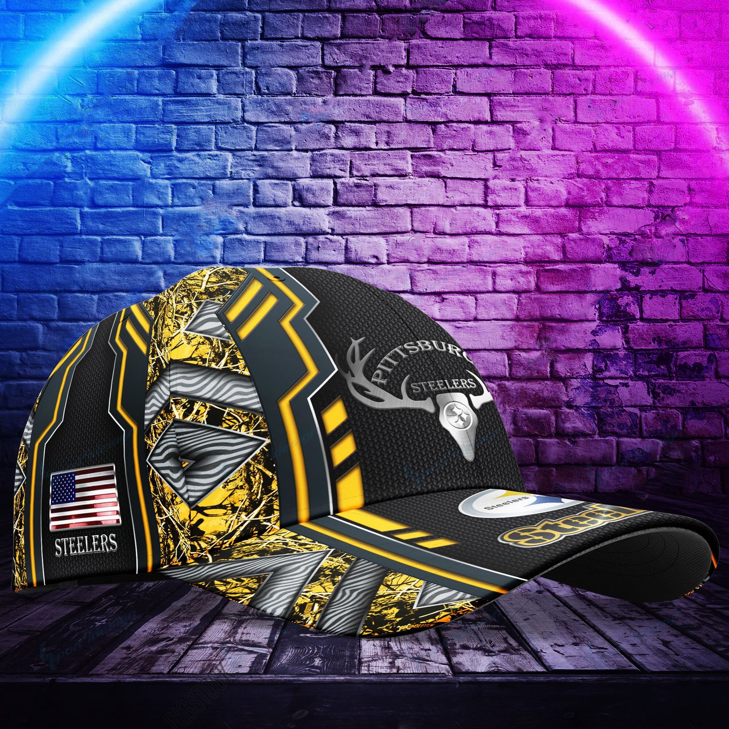 Pittsburgh Steelers Personalized Classic Cap BG469