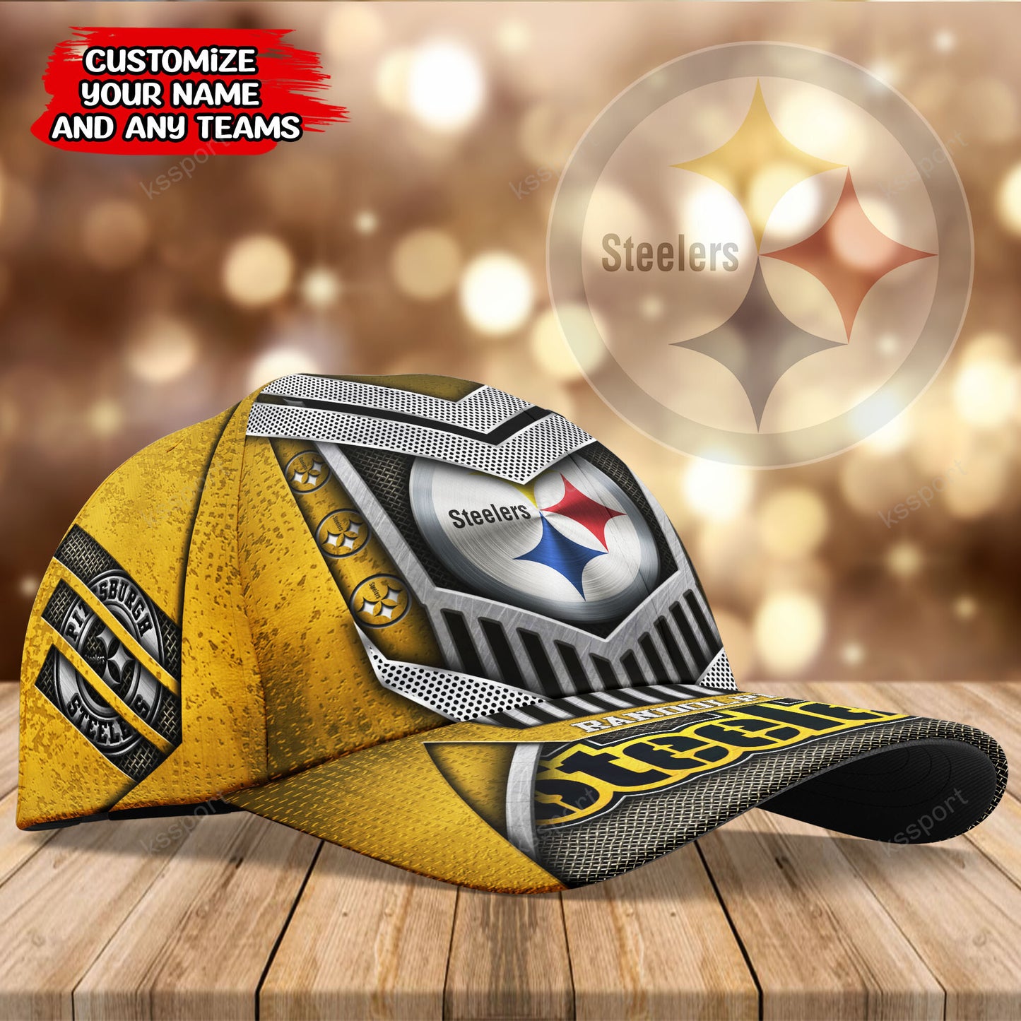 Pittsburgh Steelers Personalized Classic Cap BG787
