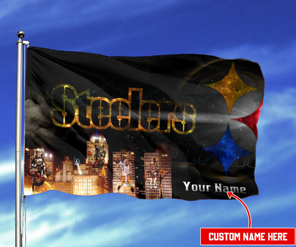 Pittsburgh Steelers Personalized Flag 134