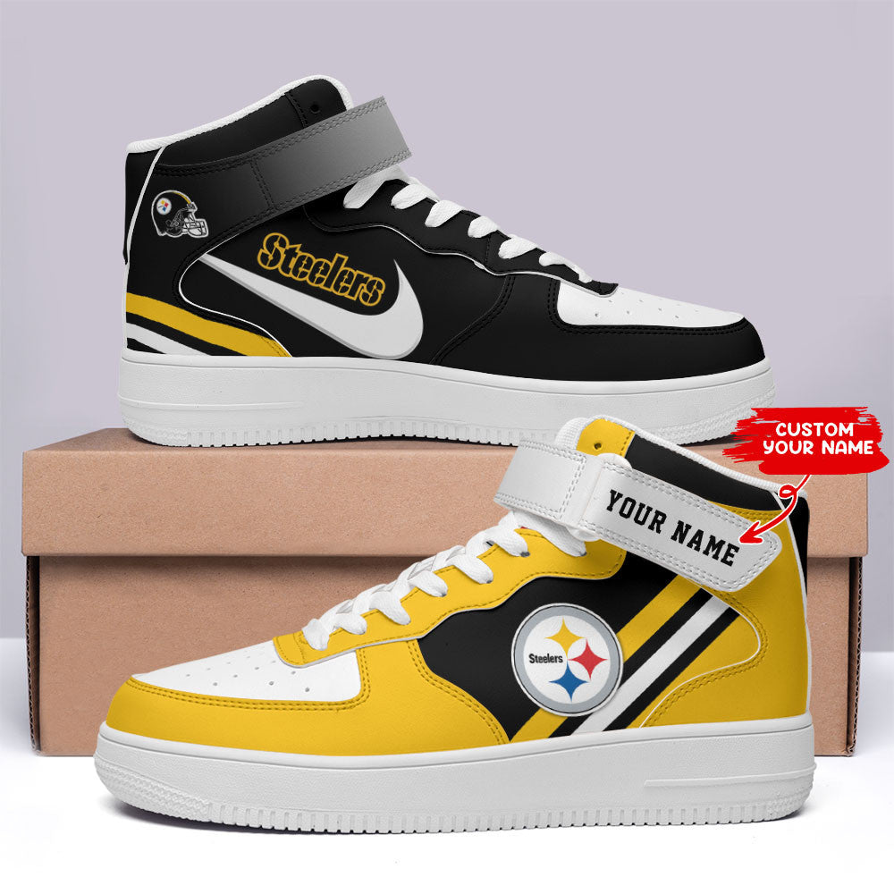 Pittsburgh Steelers Personalized High AF1 Sneakers BG10