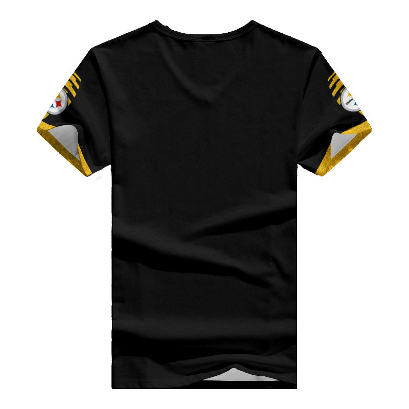 Pittsburgh Steelers Personalized Summer V-neck Women T-shirt BG374