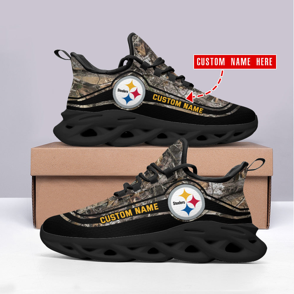 Pittsburgh Steelers Personalized Yezy Running Sneakers SPD385