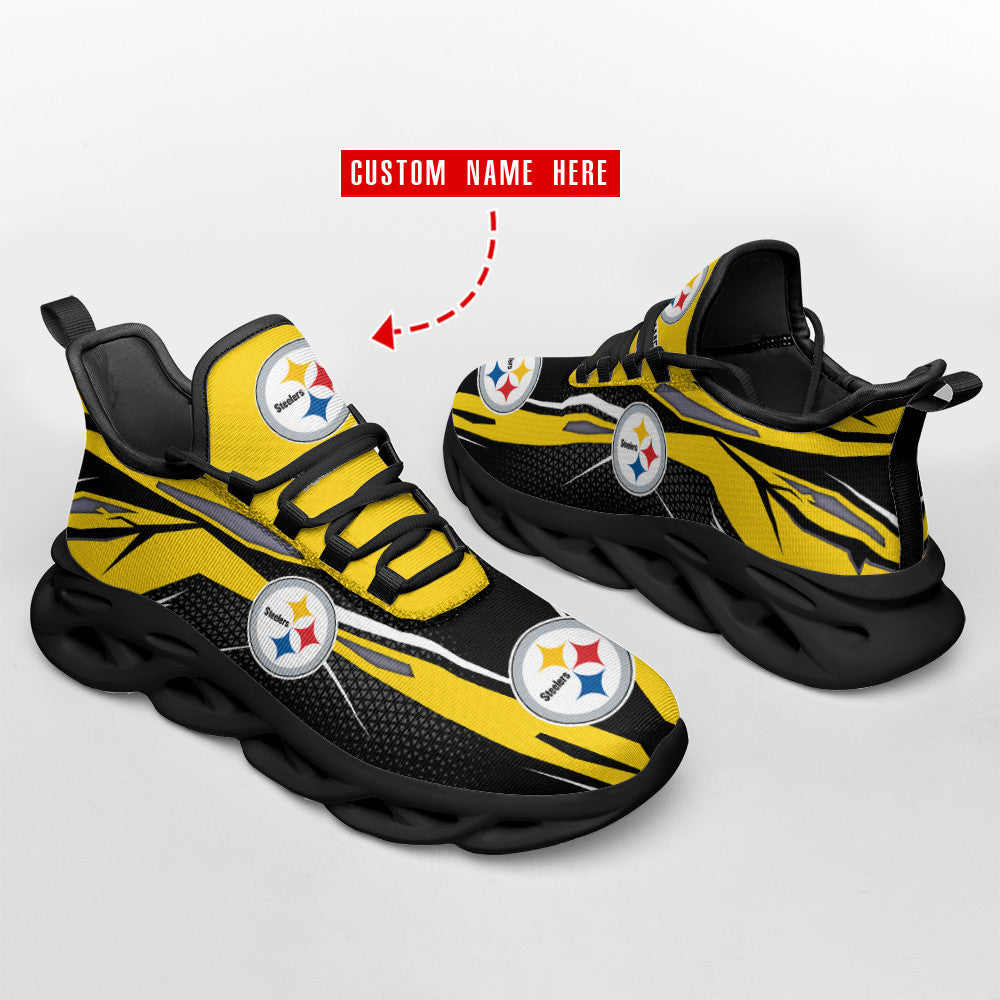 Pittsburgh Steelers Personalized Yezy Running Sneakers SPD423