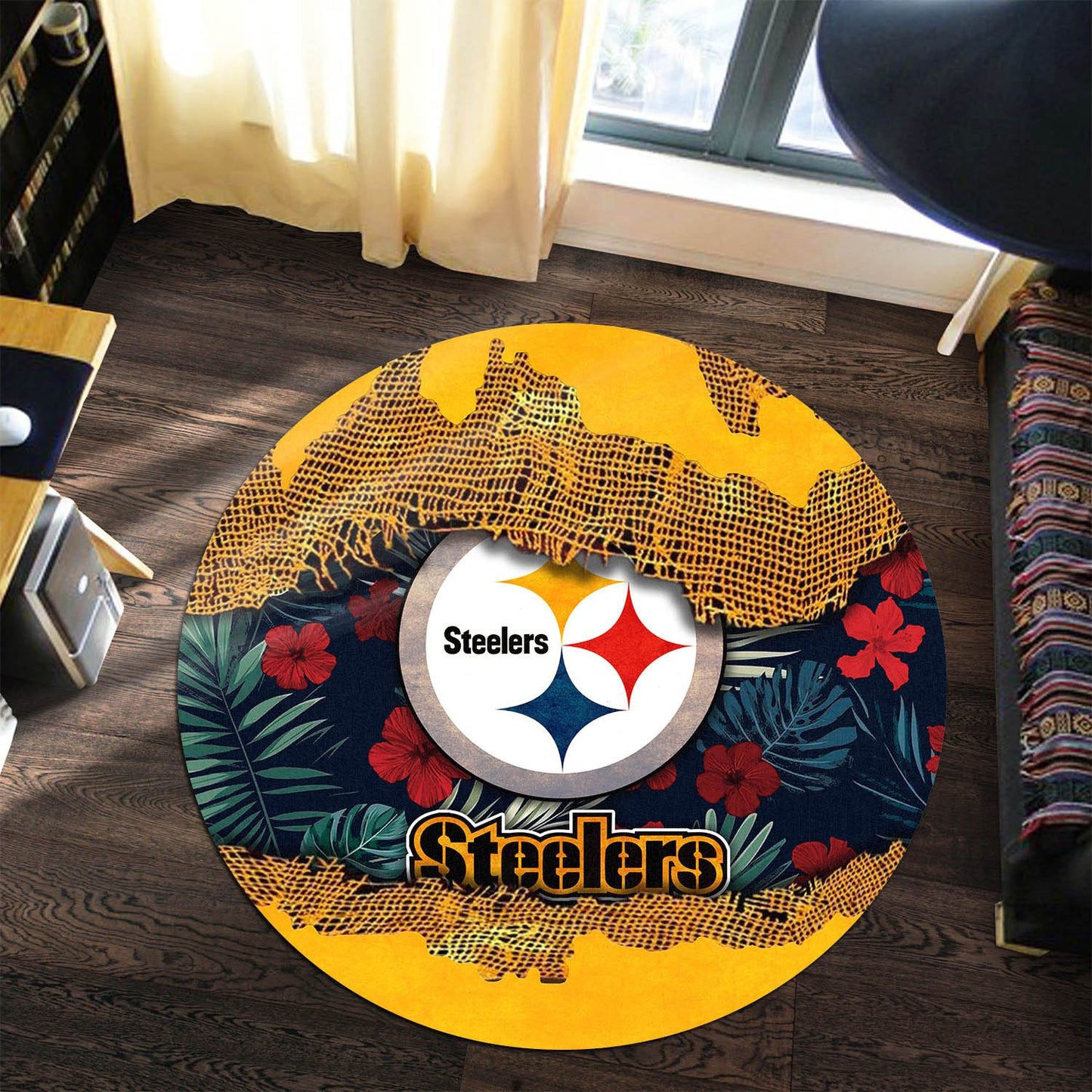 Pittsburgh Steelers Round Rug 205