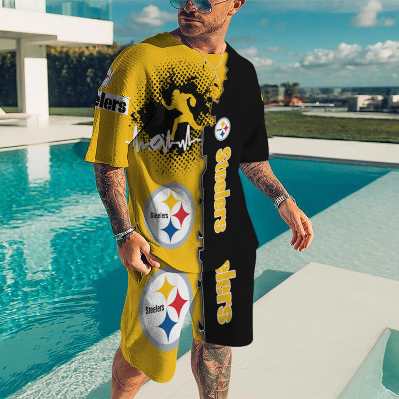 Pittsburgh Steelers T-shirt and Shorts BG31