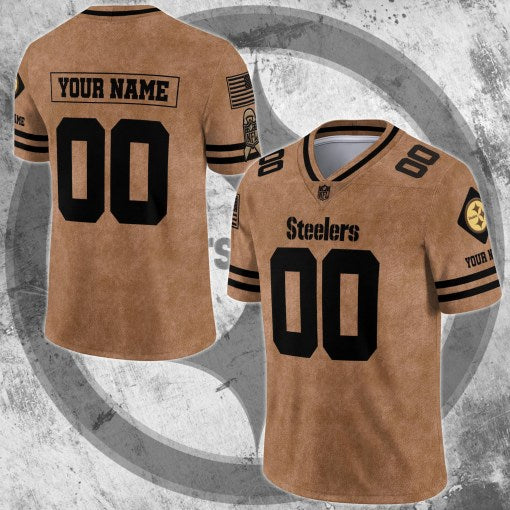 Pittsburgh Steelers Personalized V-neck Football Jersey Sport Gifts For Fan AZCVFJ091