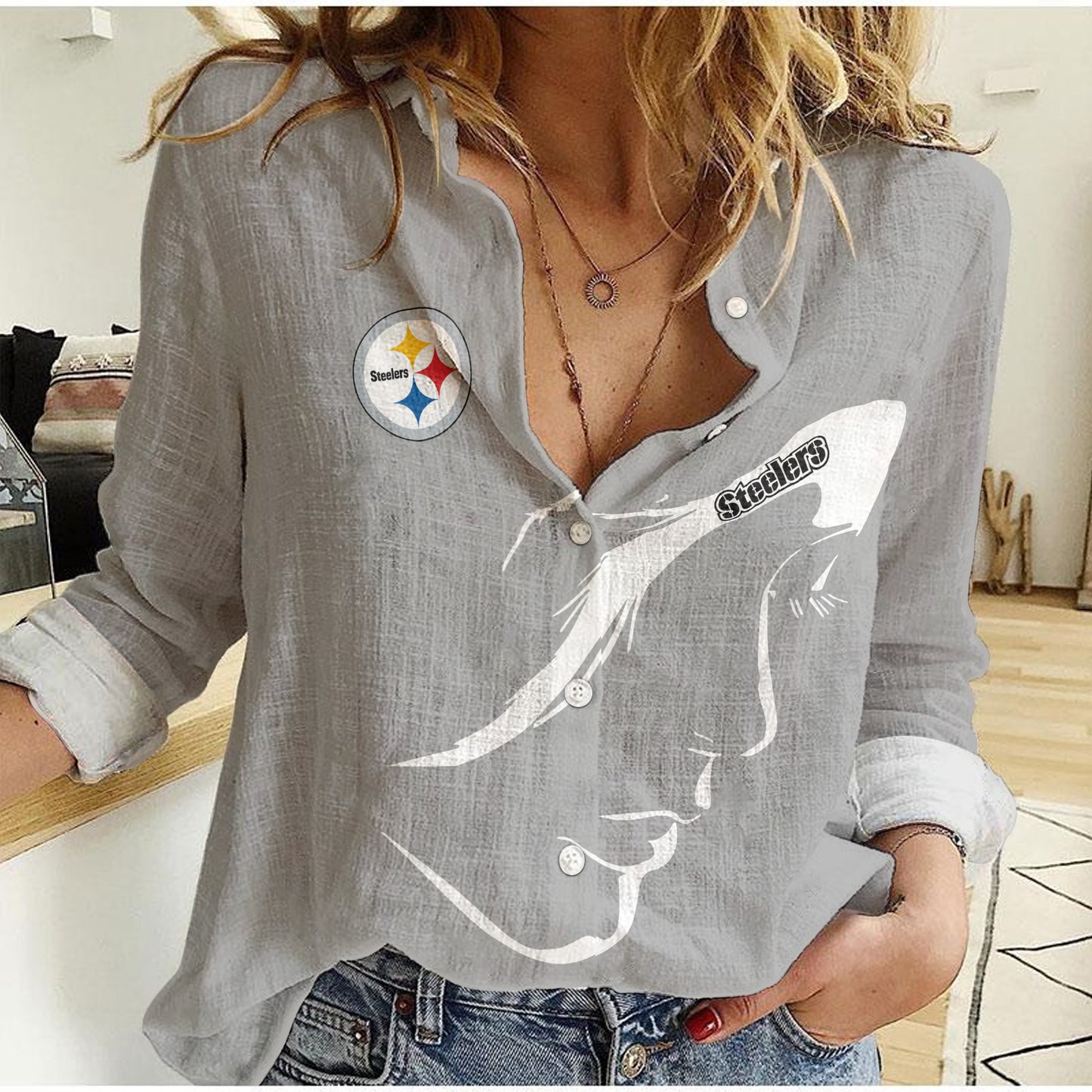 Pittsburgh Steelers Woman Shirt BG116
