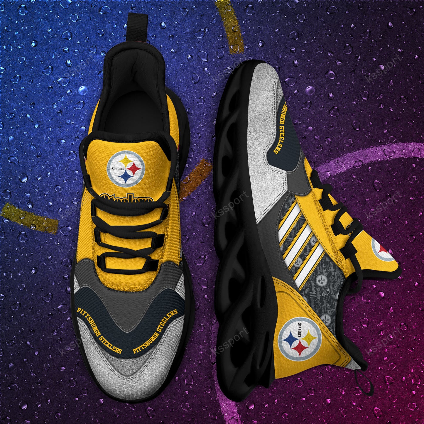 Pittsburgh Steelers Yezy Running Sneakers BG743