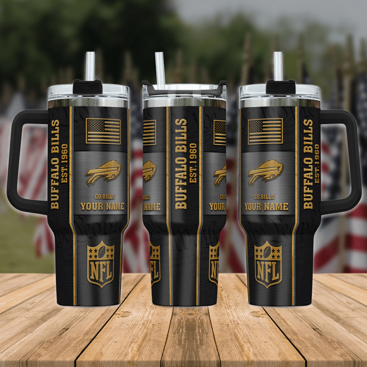 Buffalo Bills Tumbler 40Oz Custom Your Name AZBT40OZ000008