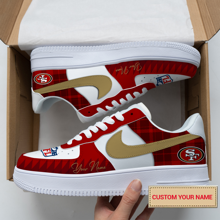 NFL San Francisco 49ers 2024 Logo pattern AF1 Sneaker AZBTAF1000166