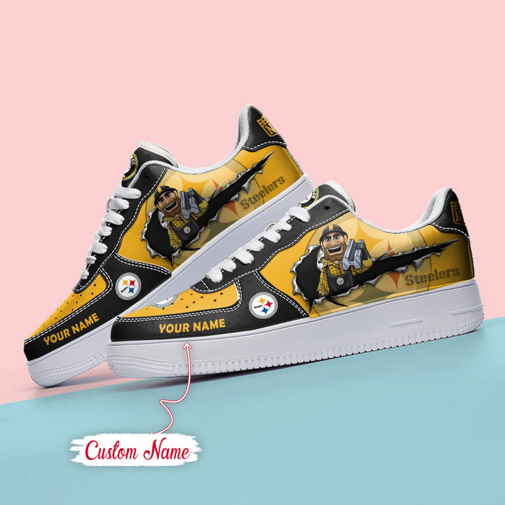 NFL Pittsburgh Steelers Custom Name Air Force 1 AZBTAF1000070