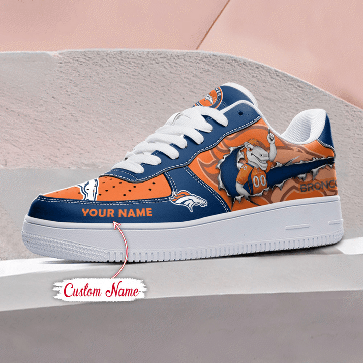 NFL Denver Broncos Custom Name Air Force 1 AZBTAF1000085