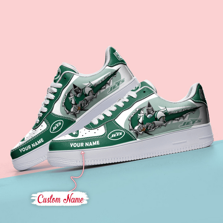 NFL New York Jets Custom Name Air Force 1 AZBTAF1000069