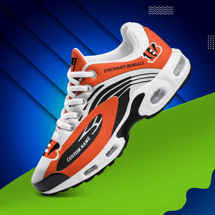 Cincinnati Bengals Personalized Plus T-N Youth Sneakers AZBTTNS000014