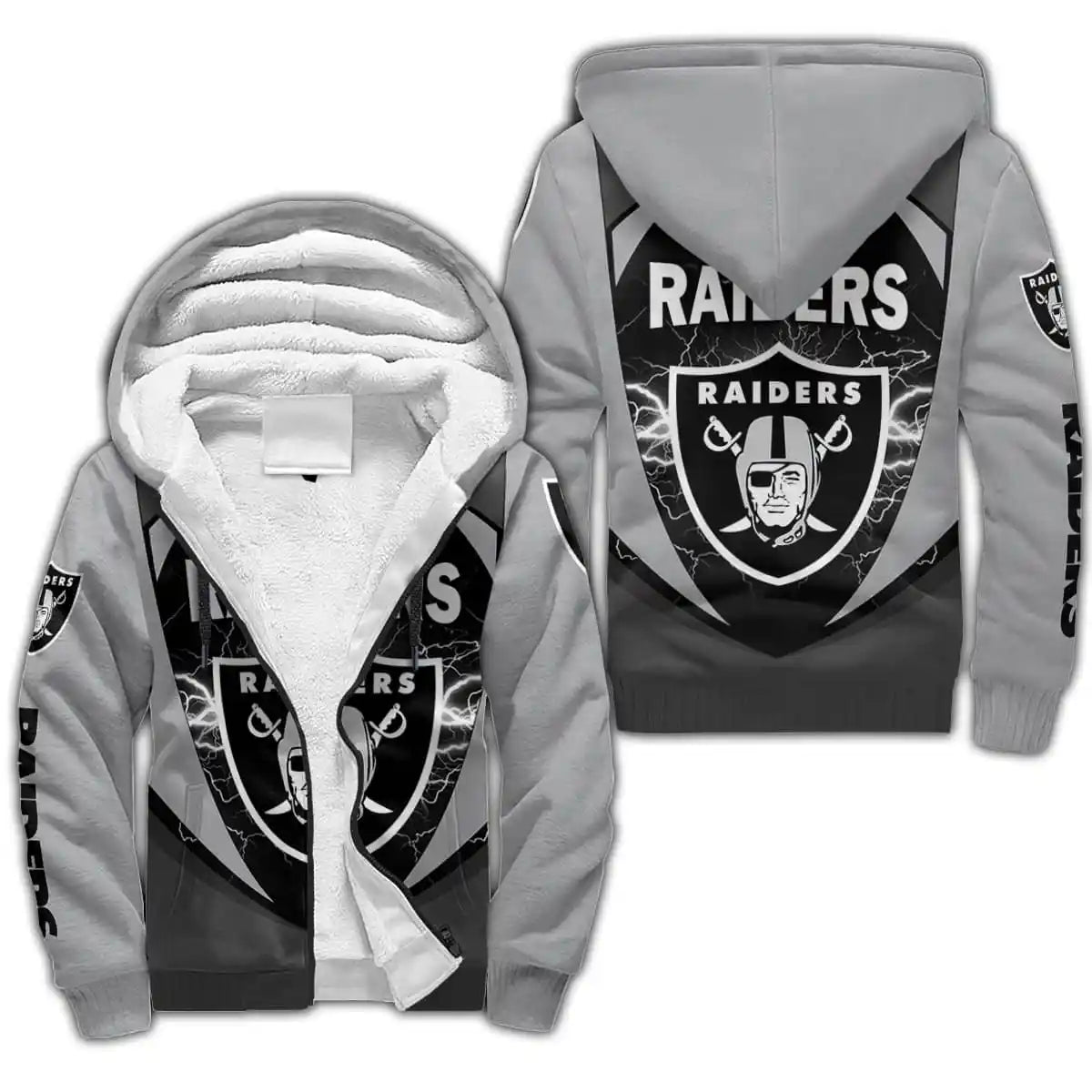 Las Vegas Raiders 3D All Over Printed Fleece Hoodie BG02