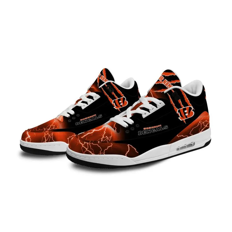 Cincinnati Bengals Basic Leather JD03 Shoes Men and Women AZBTAJ3000173