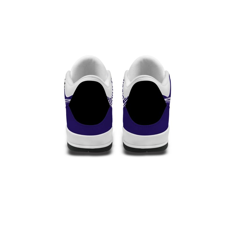 Baltimore Ravens Fire White Genuine Leather JD03 Shoes Men and Women AZBTAJ3000120