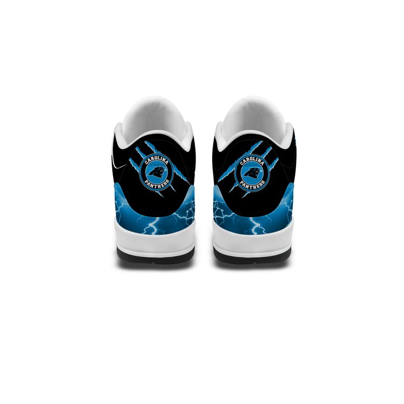 Carolina Panthers Basic Leather JD03 Shoes Men and Women AZBTAJ3000169