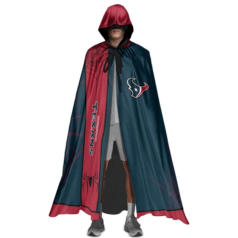 Houston Texans Cowebs Pattern Halloween Limited Edition All-Over Print Halloween Cloak