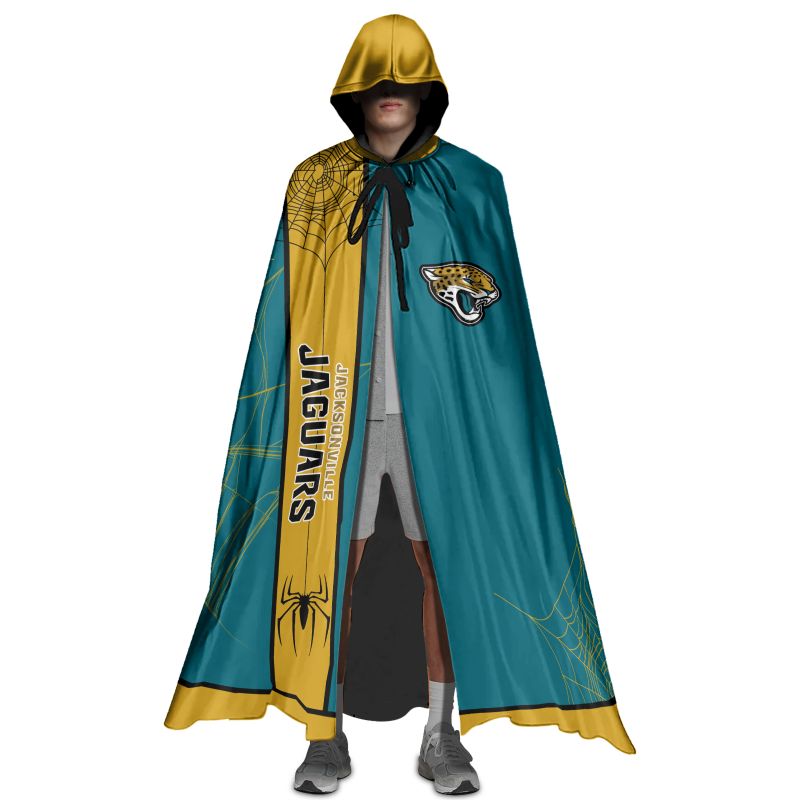 Jacksonville Jaguars Cowebs Pattern Halloween Limited Edition All-Over Print Halloween Cloak