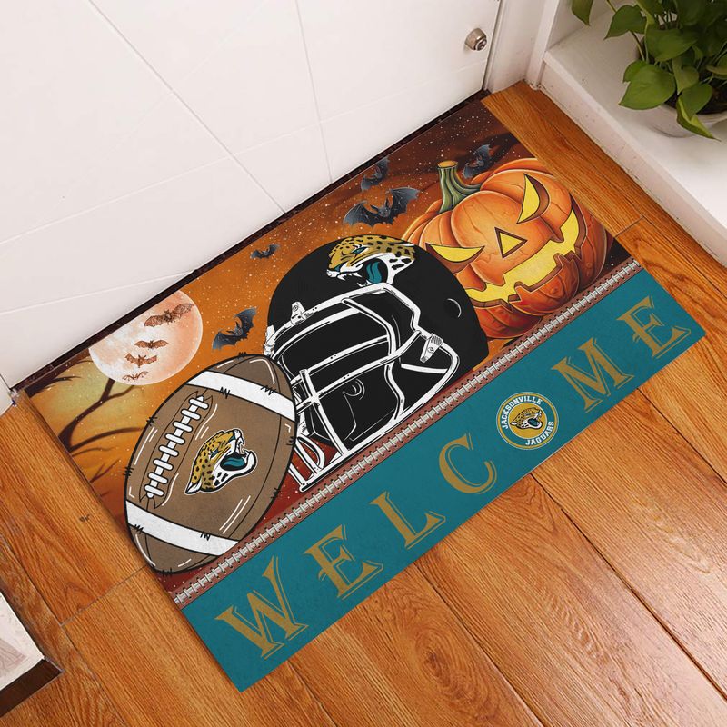 Jacksonville Jaguars Halloween Doormat New Collection AZBTDM000021