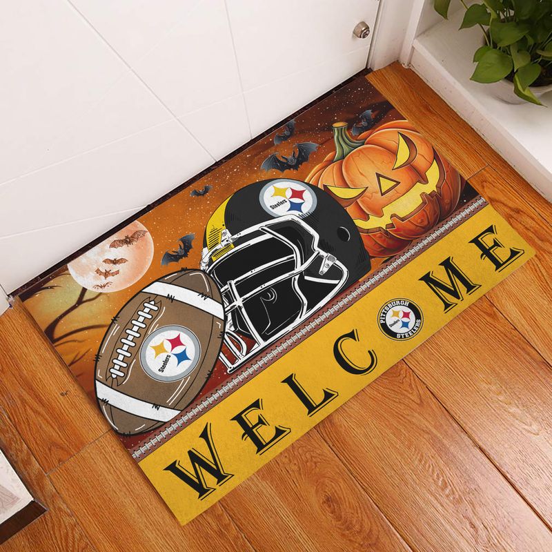 Pittsburgh Steelers Halloween Doormat New Collection AZBTDM000007