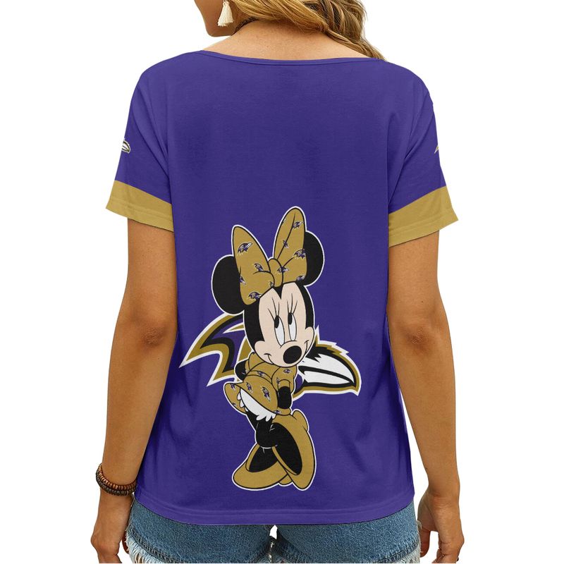 Baltimore Ravens V-neck Women T-shirt