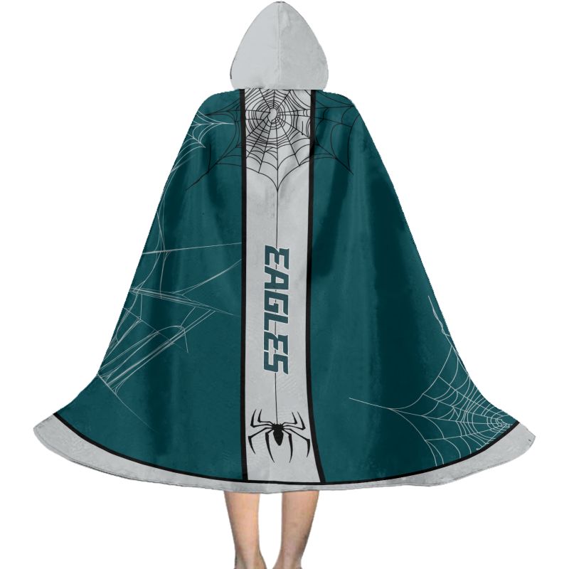 Philadelphia Eagles Cowebs Pattern Halloween Limited Edition All-Over Print Halloween Cloak