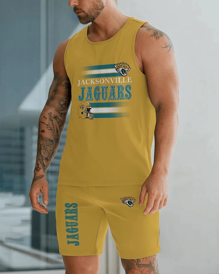 Jacksonville Jaguars Summer Men Tank Top And Shorts Set BGMTT062