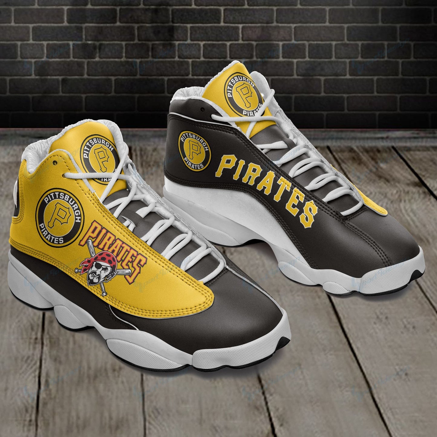 Pittsburgh Pirates Air JD13 Sneakers 043
